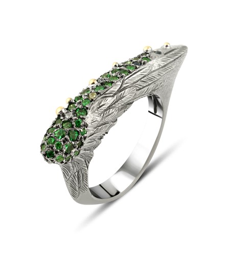 WINGED SPIRIT GOLD SCINTILLA RING